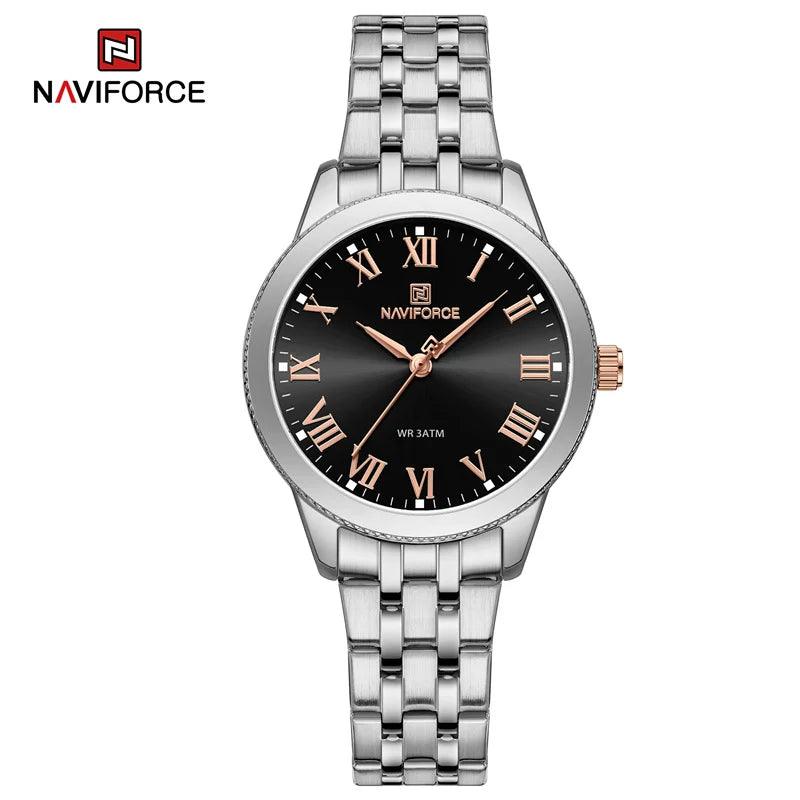 ESPECIFICAÇÕES

Nome da marca: NAVIFORCE
Resistência à água: 3Bar
Movimento: Quartzo
Material da pulseira: Aço inoxidável
Mostrador: Vários
Material da caixa: Aço inNAVIFORCE NF5032 - Relógio de luxo feminino